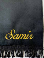 Tapis de prière velours fin noir