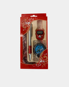 Coffret cadeau rouge avec tasbih 33 perles, tasbih digital, boussole Qibla et stylo