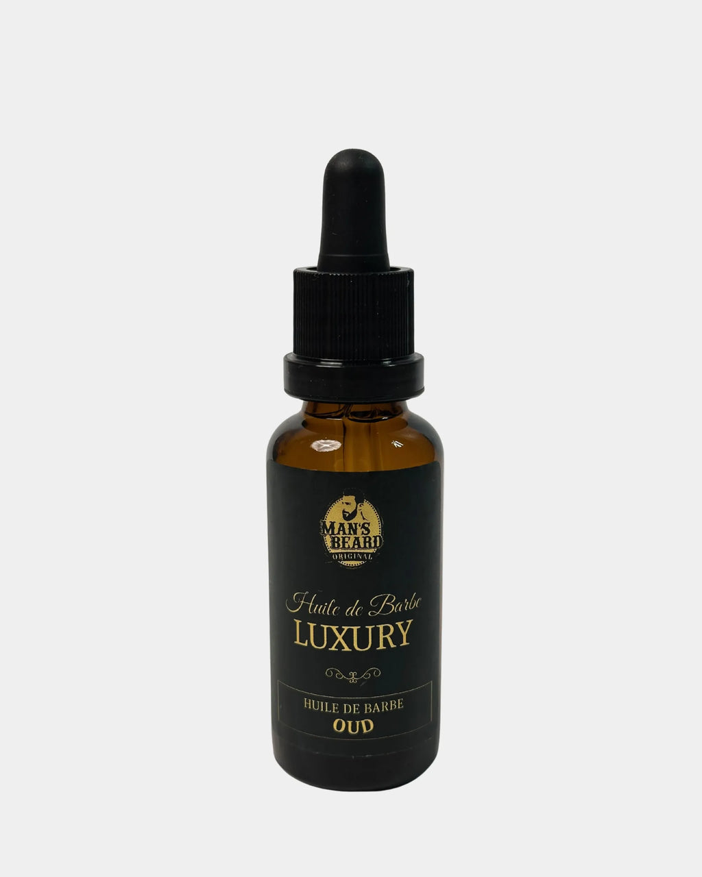Huile de barbe Luxury Oud Man's Beard, flacon compte-gouttes