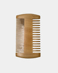 Peigne à barbe en bois, double rangée de dents