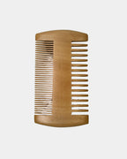 Peigne à barbe en bois, double rangée de dents