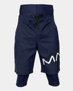 Short de bain awra bleu marine Al Rezam à plat, construction 2-en-1 avec legging